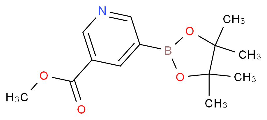 3-(Methoxycarbonyl)pyridine-5-boronic acid, pinacol ester_分子结构_CAS_1025718-91-5)