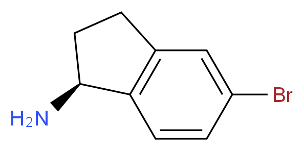 (1S)-5-bromo-2,3-dihydro-1H-inden-1-amine_分子结构_CAS_903557-29-9