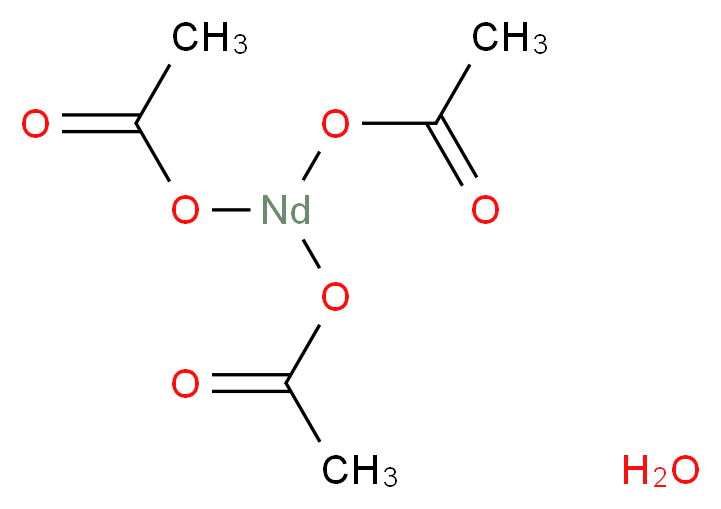 bis(acetyloxy)neodymio acetate hydrate_分子结构_CAS_334869-71-5