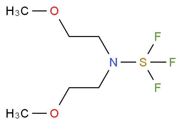 bis(2-methoxyethyl)(trifluoro-$l^{4}-sulfanyl)amine_分子结构_CAS_202289-38-1