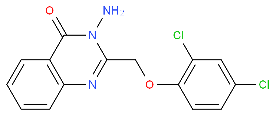 3-amino-2-[(2,4-dichlorophenoxy)methyl]-3,4-dihydroquinazolin-4-one_分子结构_CAS_)