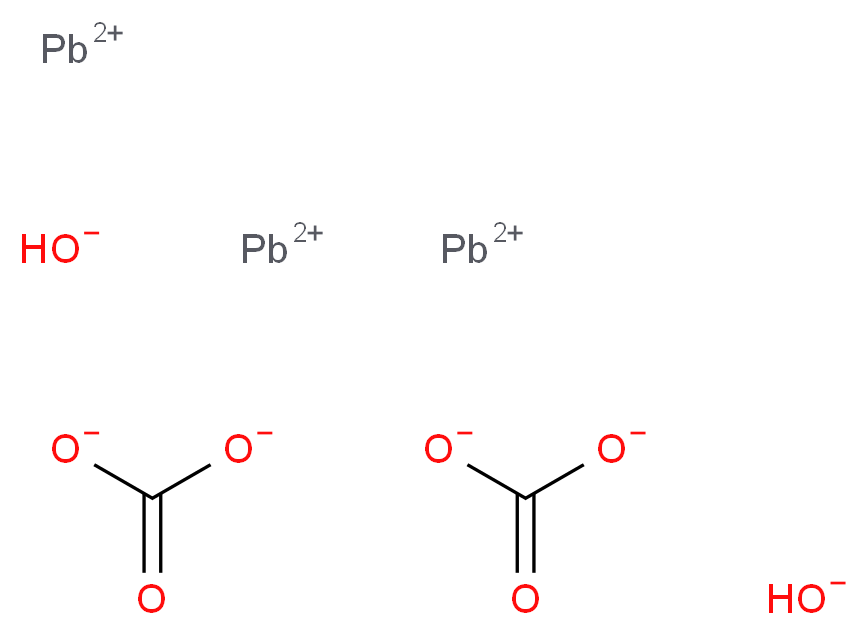 tris(λ<sup>2</sup>-lead(2+) ion) dihydroxide dicarbonate_分子结构_CAS_1319-46-6