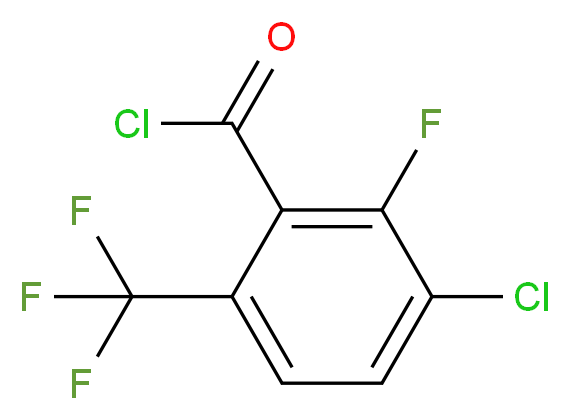 3-Chloro-2-fluoro-6-(trifluoromethyl)benzoyl chloride_分子结构_CAS_186517-45-3)
