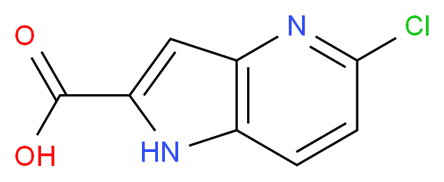 5-Chloro-1H-pyrrolo[3,2-b]pyridine-2-carboxylic acid_分子结构_CAS_)