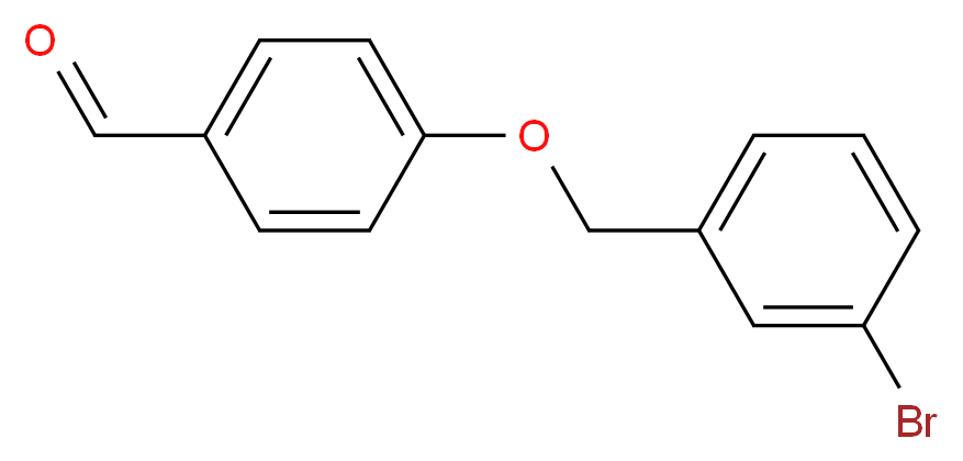 4-[(3-bromophenyl)methoxy]benzaldehyde_分子结构_CAS_588676-02-2