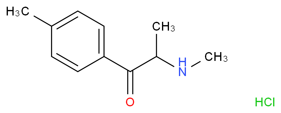 2-(Methylamino)-1-(p-tolyl)propan-1-one hydrochloride_分子结构_CAS_1189726-22-4)