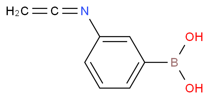 [3-(ethenylideneamino)phenyl]boronic acid_分子结构_CAS_220616-39-7