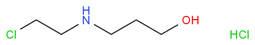 3-[(2-chloroethyl)amino]propan-1-ol hydrochloride_分子结构_CAS_40722-80-3