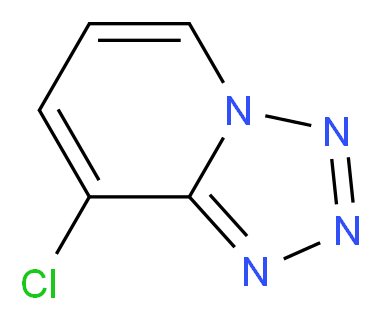 8-chloro-[1,2,3,4]tetrazolo[1,5-a]pyridine_分子结构_CAS_40971-88-8