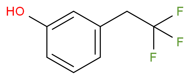 3-(2,2,2-trifluoroethyl)phenol_分子结构_CAS_161611-53-6