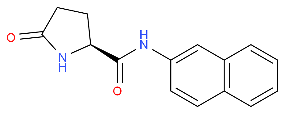 L-Pyroglutamic acid 2-naphthylamide_分子结构_CAS_22155-91-5)