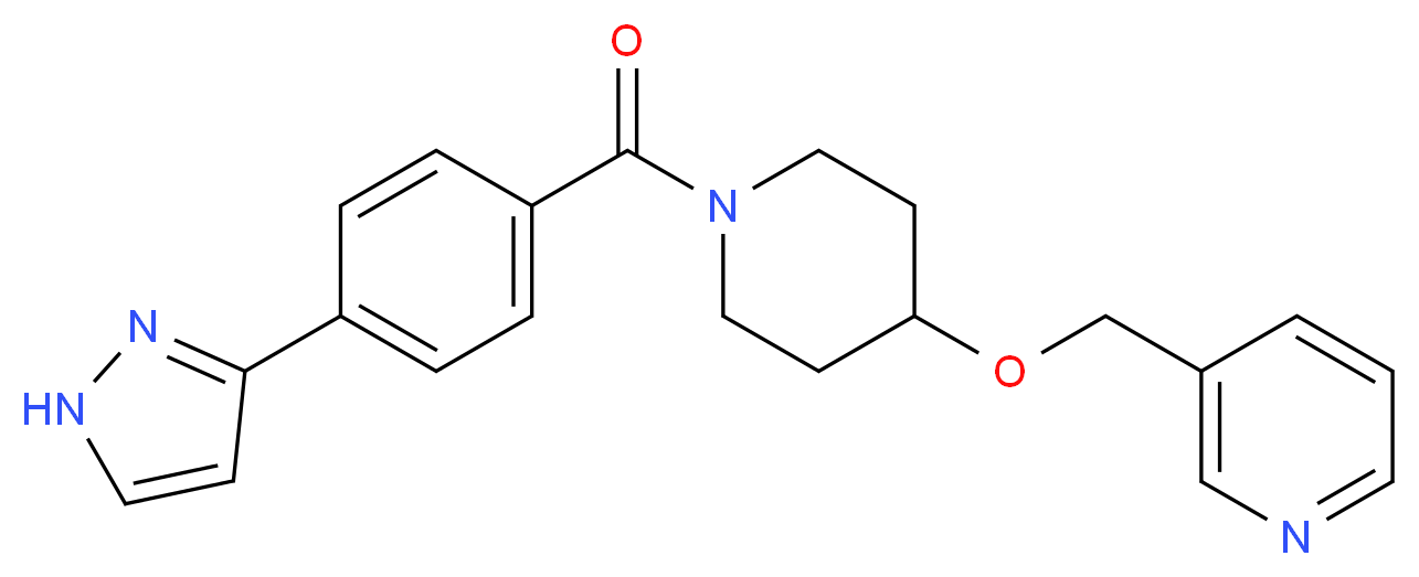3-[({1-[4-(1H-pyrazol-3-yl)benzoyl]-4-piperidinyl}oxy)methyl]pyridine_分子结构_CAS_)