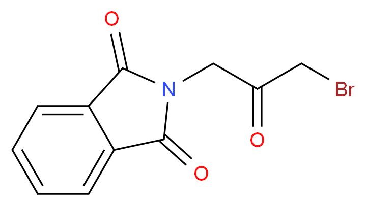 2-(3-bromo-2-oxopropyl)-2,3-dihydro-1H-isoindole-1,3-dione_分子结构_CAS_6284-26-0