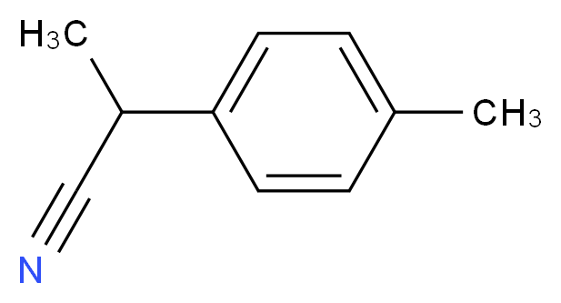 2-(4-methylphenyl)propanenitrile_分子结构_CAS_)