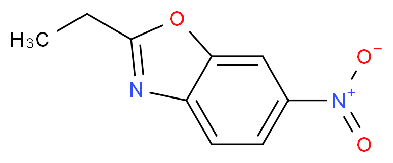 2-ethyl-6-nitro-1,3-benzoxazole_分子结构_CAS_13243-39-5