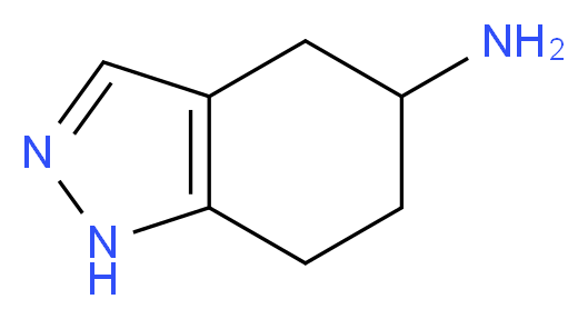 4,5,6,7-tetrahydro-1H-indazol-5-amine_分子结构_CAS_74197-16-3