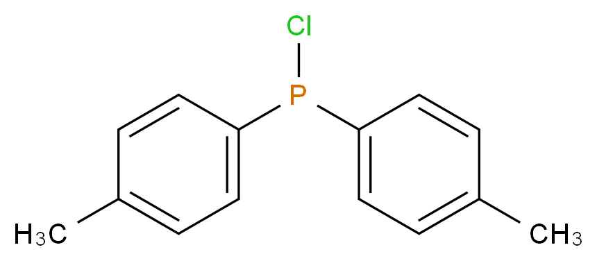 chlorobis(4-methylphenyl)phosphane_分子结构_CAS_1019-71-2