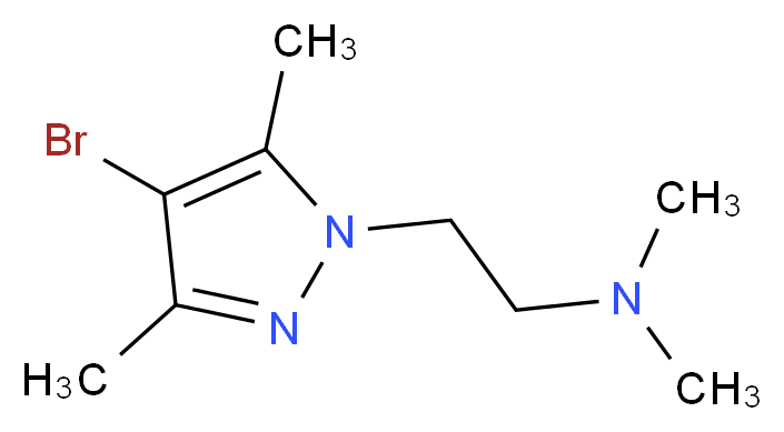 2-(4-bromo-3,5-dimethyl-1H-pyrazol-1-yl)-N,N-dimethylethanamine_分子结构_CAS_1170132-58-7)