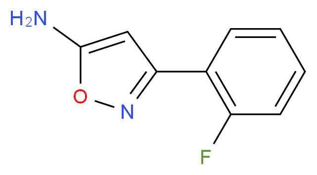 3-(2-fluorophenyl)-1,2-oxazol-5-amine_分子结构_CAS_)