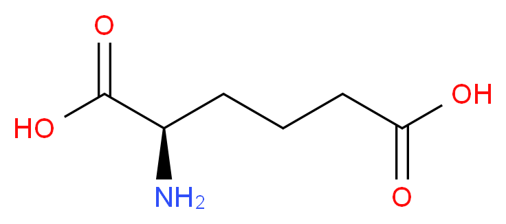 (2R)-2-aminohexanedioic acid_分子结构_CAS_7620-28-2