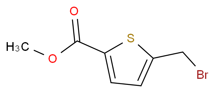 methyl 5-(bromomethyl)thiophene-2-carboxylate_分子结构_CAS_108499-32-7