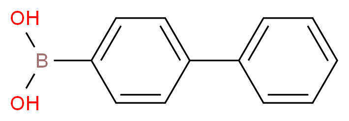 (4-Biphenyl)boronic acid_分子结构_CAS_5122-94-1)