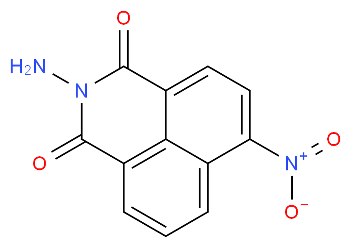 2-Amino-6-nitro-benzo[de]isoquinoline-1,3-dione_分子结构_CAS_52083-01-9)