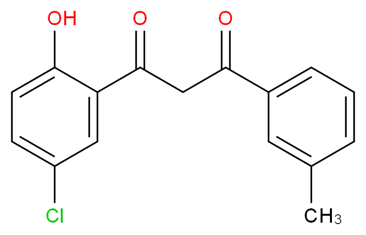 1-(5-chloro-2-hydroxyphenyl)-3-(3-methylphenyl)propane-1,3-dione_分子结构_CAS_420825-19-0)