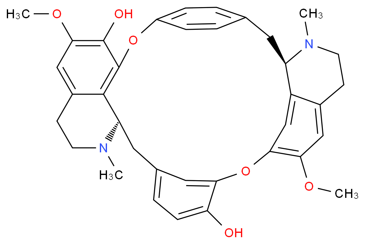 (-)-Bebeerine_分子结构_CAS_436-05-5)