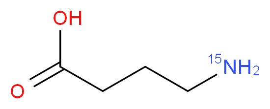 4-氨基丁酸-15N_分子结构_CAS_58485-43-1)