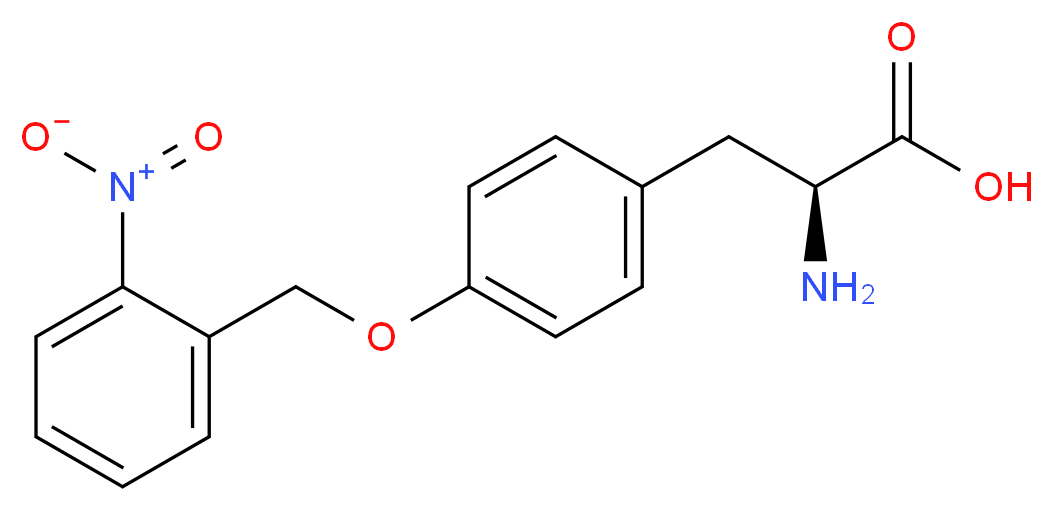 (2S)-2-amino-3-{4-[(2-nitrophenyl)methoxy]phenyl}propanoic acid_分子结构_CAS_207727-86-4