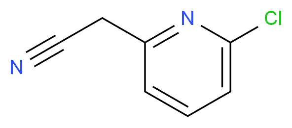 2-(6-chloropyridin-2-yl)acetonitrile_分子结构_CAS_75279-60-6