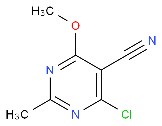 4-CHLORO-6-METHOXY-2-METHYLPYRIMIDINE-5-CARBONITRILE_分子结构_CAS_875233-60-6)