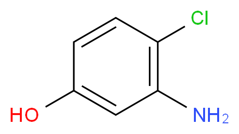 3-amino-4-chlorophenol_分子结构_CAS_16026-77-0