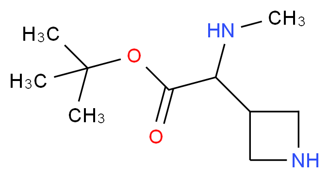 tert-butyl 2-(azetidin-3-yl)-2-(methylamino)acetate_分子结构_CAS_1053655-53-0