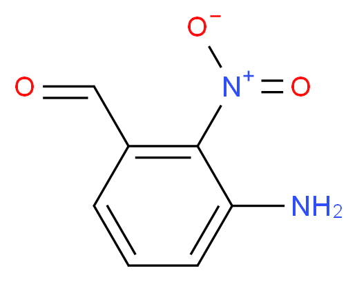 3-Amino-2-nitrobenzaldehyde_分子结构_CAS_1261498-24-1)