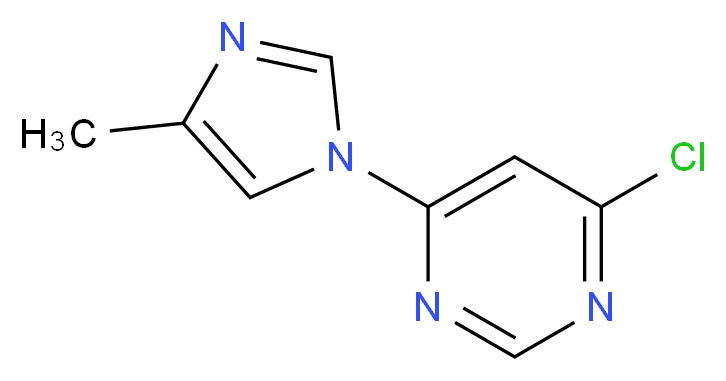 4-chloro-6-(4-methyl-1H-imidazol-1-yl)pyrimidine_分子结构_CAS_941294-32-2