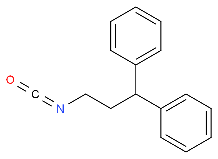 (3-isocyanato-1-phenylpropyl)benzene_分子结构_CAS_41347-11-9