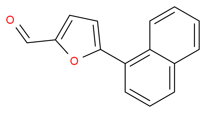 5-(naphthalen-1-yl)furan-2-carbaldehyde_分子结构_CAS_51792-36-0