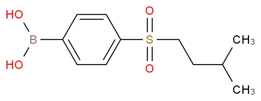 [4-(3-methylbutanesulfonyl)phenyl]boronic acid_分子结构_CAS_1217500-93-0