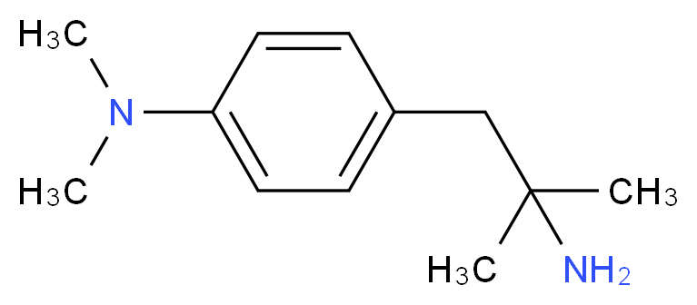 4-(2-amino-2-methylpropyl)-N,N-dimethylaniline_分子结构_CAS_67510-94-5