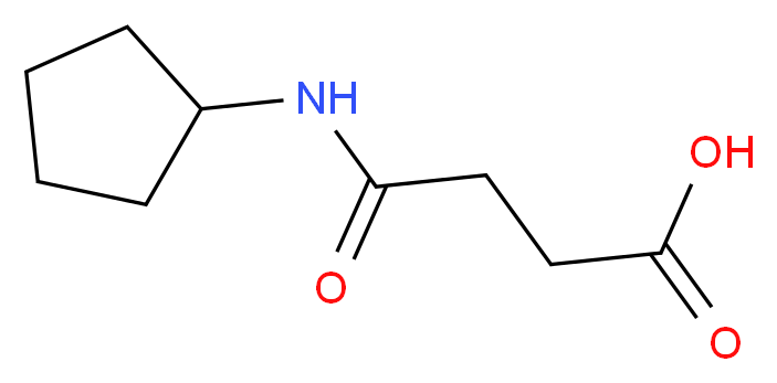 4-(Cyclopentylamino)-4-oxobutanoic acid_分子结构_CAS_541537-57-9)