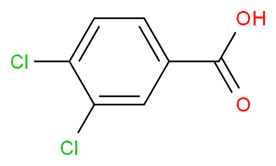 3,4-Dichlorobenzoic acid_分子结构_CAS_51-44-5)