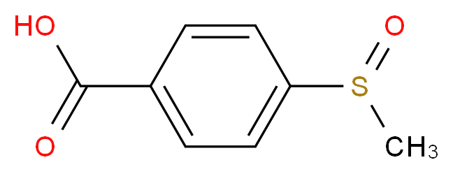 4-(methylsulfinyl)benzoic acid_分子结构_CAS_33963-58-5)