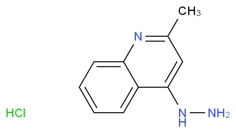 4-hydrazinyl-2-methylquinoline hydrochloride_分子结构_CAS_1240484-32-5