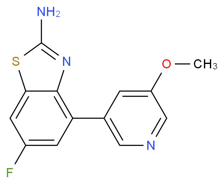 6-fluoro-4-(5-methoxypyridin-3-yl)-1,3-benzothiazol-2-amine_分子结构_CAS_)
