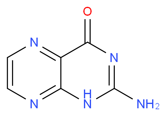 2-amino-1,4-dihydropteridin-4-one_分子结构_CAS_2236-60-4