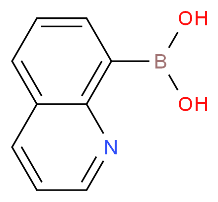 (quinolin-8-yl)boronic acid_分子结构_CAS_662138-96-7