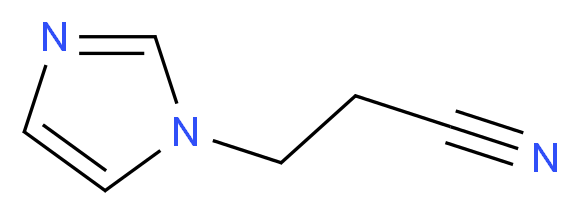 3-(1H-Imidazol-1-yl)propanenitrile_分子结构_CAS_23996-53-4)