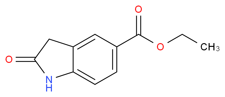 Ethyl 2-oxoindoline-5-carboxylate_分子结构_CAS_61394-49-8)
